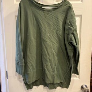 Terra & Sky Olive Green Top
